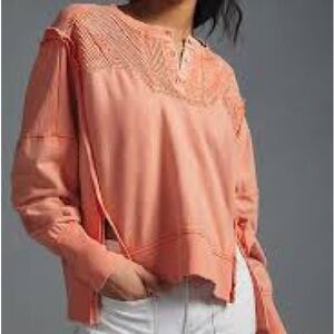 Pilcro pintuck sweatshirt women’s large